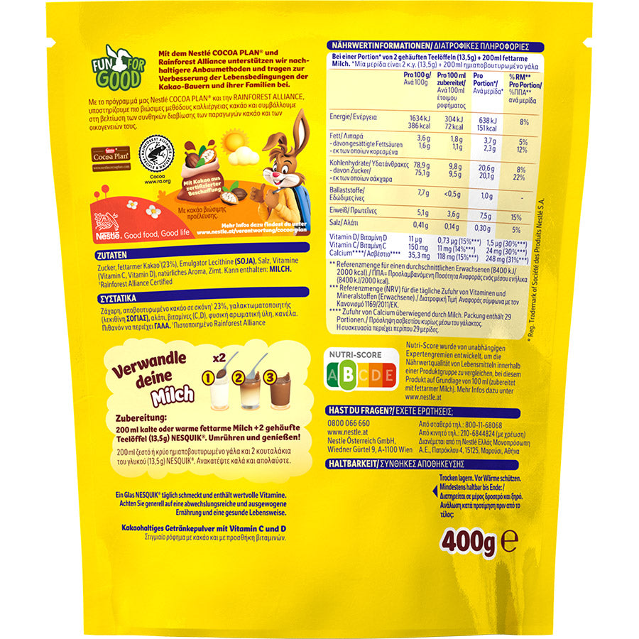 Nestle Nesquik Ρόφημα Κακάο 400γρ.